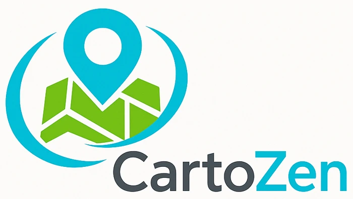 CartoZen logo: a location pin over a green folded map, with the word CartoZen.